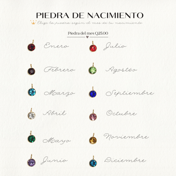 Piedra de Nacimiento acero inoxidable