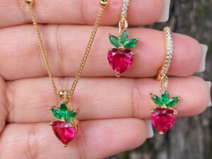 Set C1 fresa chapado en oro de 18k