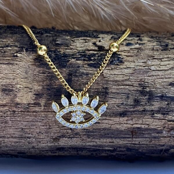COLLAR C1 OJO TURCO PERSONALIZADO CON CIRCONIAS
