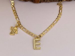 collar c3 con dos dijes personalizados