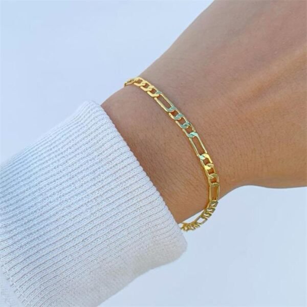 Pulsera P3 personalizada chapada en oro de 18k