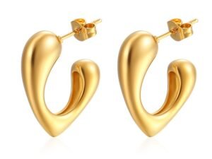 ARETE CORAZON GOTA DORADA