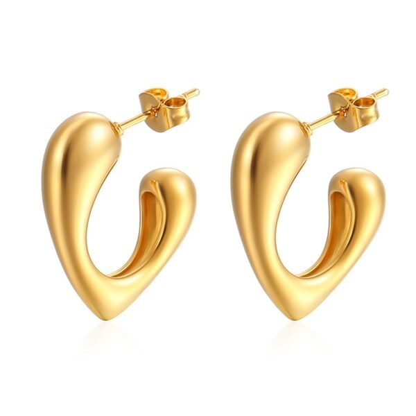 ARETE CORAZON GOTA DORADA