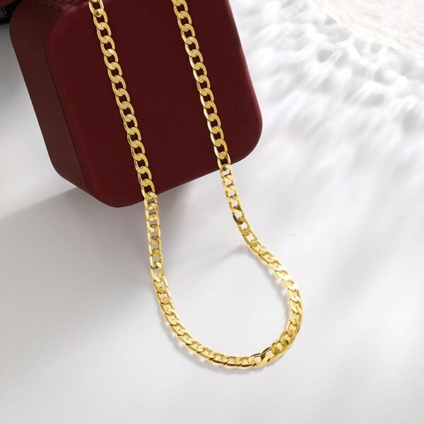 Collar dorado eslabones Chapado en oro 18k