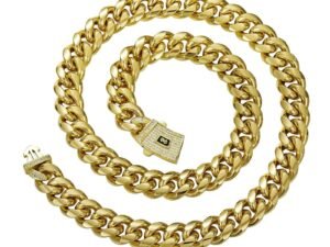 Pulsera dorada 3mm caballero dupe monaco Acero inoxidable