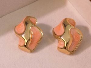 Aretes vintage rosados
