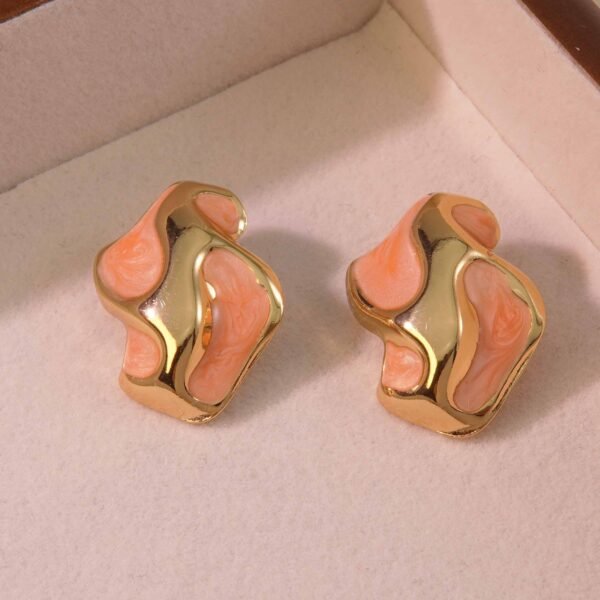 Aretes vintage rosados