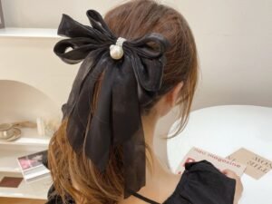 Moño elegante color negro