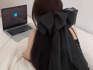Moño coqueto negro