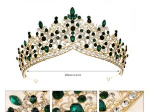 Corona dorada Verde Fashion