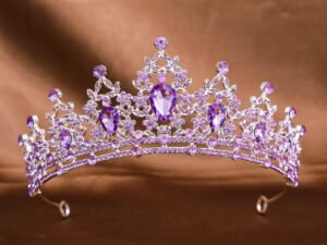 Corona plateada púrpura Fashion