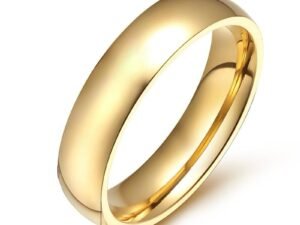 Anillo argolla lisa matrimonio unisex acero inoxidable