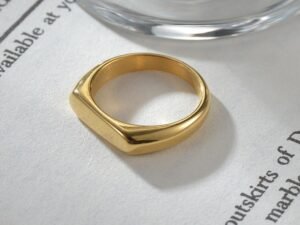 Anillo placa lisa acero inoxidable