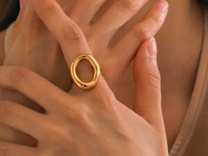 Anillo redondo grueso acero inoxidable