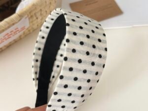 Diadema Polka Dots negros