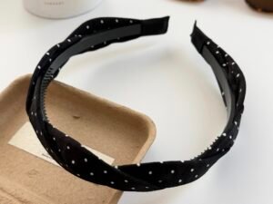 Diadema delgada polka dots puntos blancos